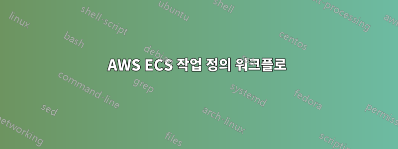 AWS ECS 작업 정의 워크플로