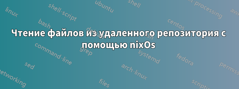 Чтение файлов из удаленного репозитория с помощью nixOs