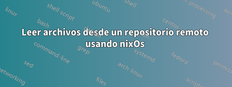 Leer archivos desde un repositorio remoto usando nixOs