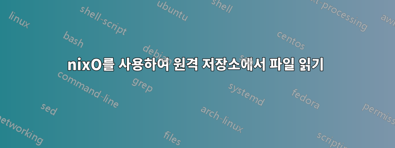 nixO를 사용하여 원격 저장소에서 파일 읽기