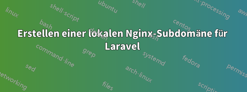 Erstellen einer lokalen Nginx-Subdomäne für Laravel