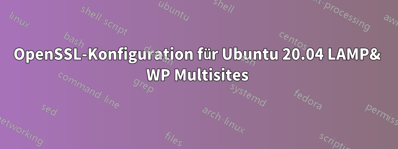 OpenSSL-Konfiguration für Ubuntu 20.04 LAMP& WP Multisites