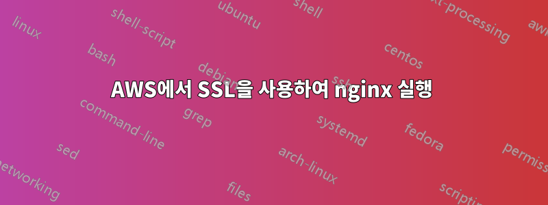 AWS에서 SSL을 사용하여 nginx 실행