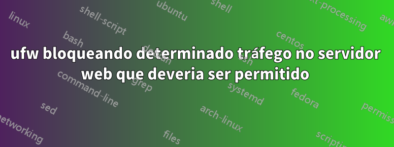 ufw bloqueando determinado tráfego no servidor web que deveria ser permitido