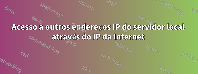 Acesso a outros endereços IP do servidor local através do IP da Internet