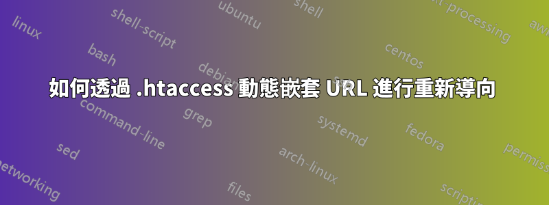 如何透過 .htaccess 動態嵌套 URL 進行重新導向