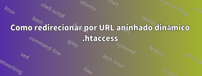 Como redirecionar por URL aninhado dinâmico .htaccess