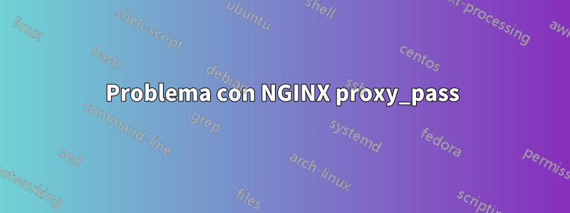 Problema con NGINX proxy_pass