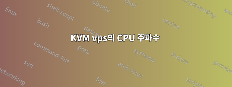 KVM vps의 CPU 주파수