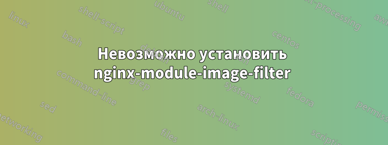 Невозможно установить nginx-module-image-filter