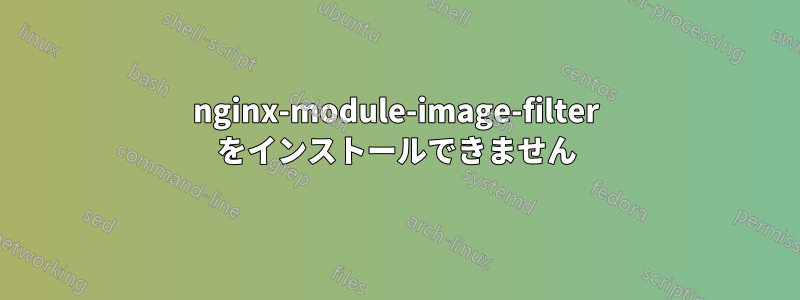 nginx-module-image-filter をインストールできません