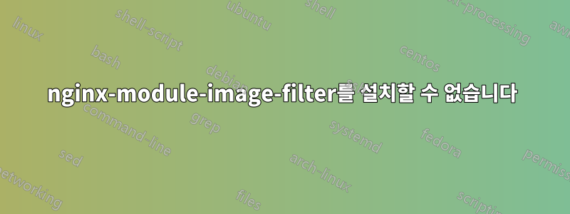 nginx-module-image-filter를 설치할 수 없습니다