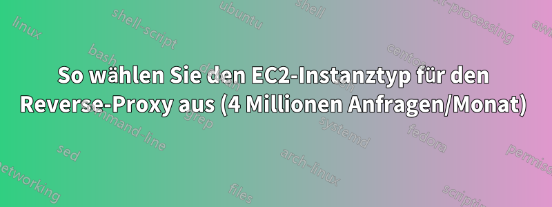 So wählen Sie den EC2-Instanztyp für den Reverse-Proxy aus (4 Millionen Anfragen/Monat)