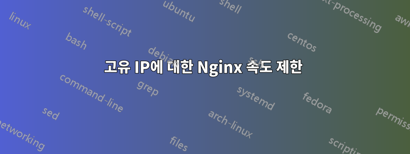 고유 IP에 대한 Nginx 속도 제한