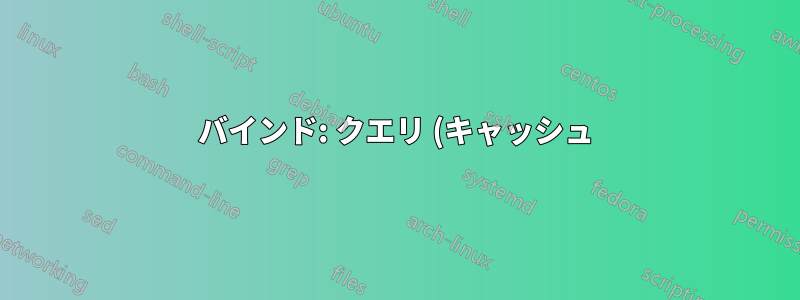 バインド: クエリ (キャッシュ) './ANY/IN' が拒否されました - これは DDos 攻撃ですか?