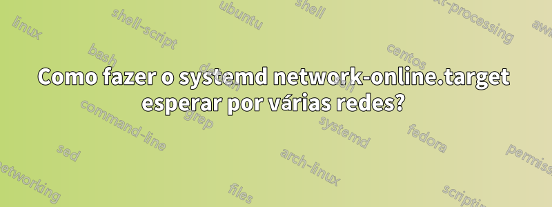 Como fazer o systemd network-online.target esperar por várias redes?