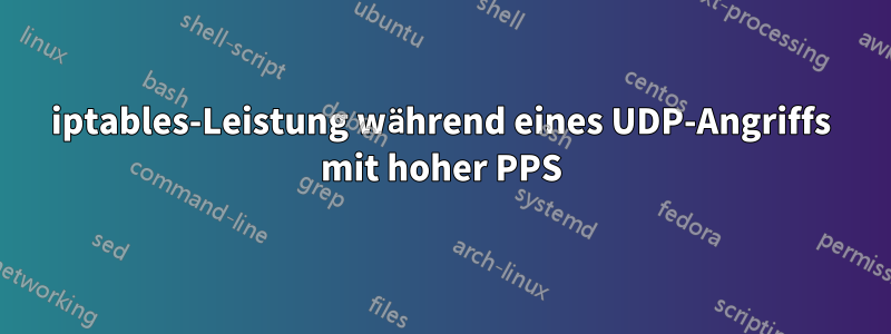 iptables-Leistung während eines UDP-Angriffs mit hoher PPS