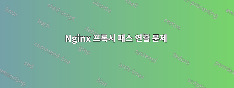 Nginx 프록시 패스 연결 문제