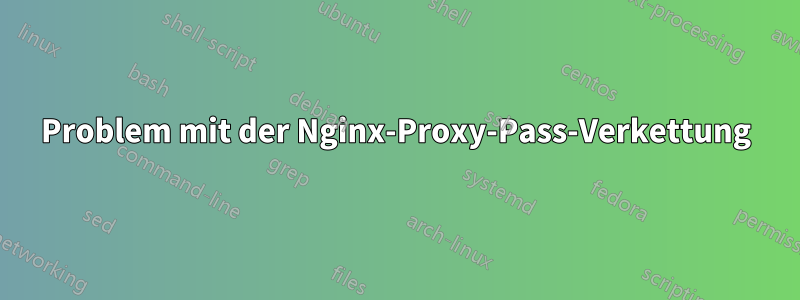 Problem mit der Nginx-Proxy-Pass-Verkettung