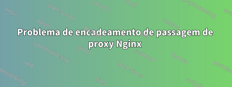 Problema de encadeamento de passagem de proxy Nginx