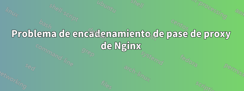 Problema de encadenamiento de pase de proxy de Nginx