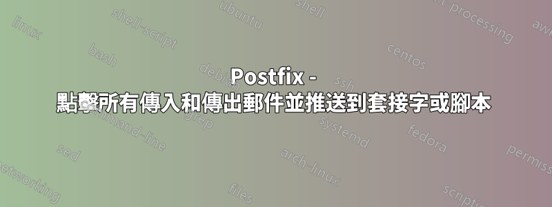 Postfix - 點擊所有傳入和傳出郵件並推送到套接字或腳本