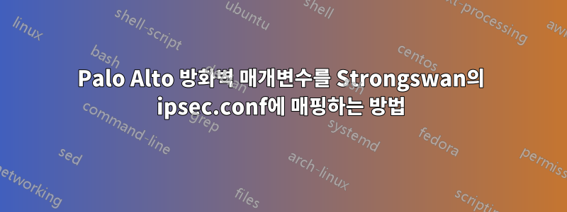 Palo Alto 방화벽 매개변수를 Strongswan의 ipsec.conf에 매핑하는 방법
