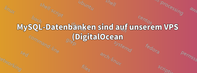 MySQL-Datenbanken sind auf unserem VPS (DigitalOcean) verschwunden
