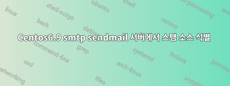 Centos6.9 smtp sendmail 서버에서 스팸 소스 식별
