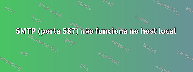 SMTP (porta 587) não funciona no host local