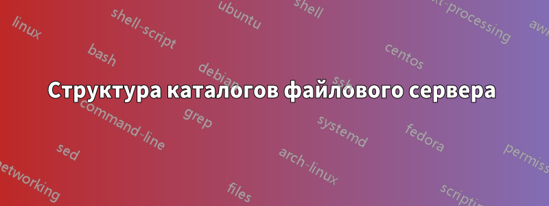 Структура каталогов файлового сервера