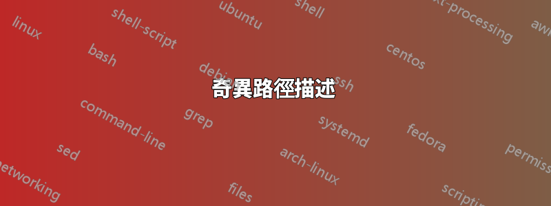 奇異路徑描述