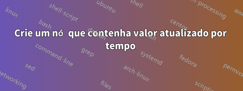 Crie um nó que contenha valor atualizado por tempo