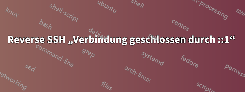 Reverse SSH „Verbindung geschlossen durch ::1“