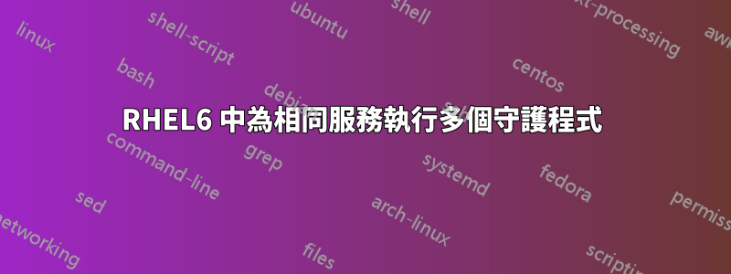 RHEL6 中為相同服務執行多個守護程式