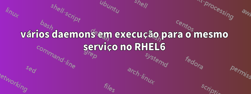 vários daemons em execução para o mesmo serviço no RHEL6