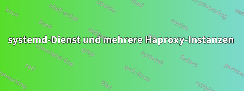 systemd-Dienst und mehrere Haproxy-Instanzen