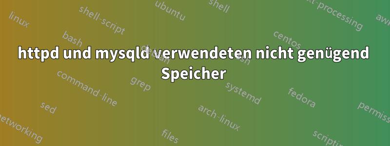 httpd und mysqld verwendeten nicht genügend Speicher