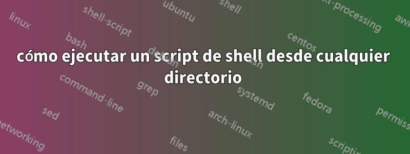 cómo ejecutar un script de shell desde cualquier directorio