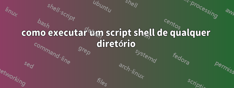 como executar um script shell de qualquer diretório