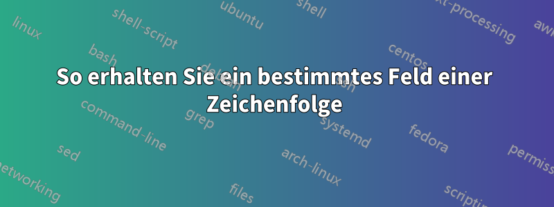 So erhalten Sie ein bestimmtes Feld einer Zeichenfolge