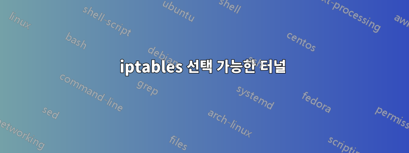 iptables 선택 가능한 터널