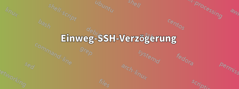 Einweg-SSH-Verzögerung