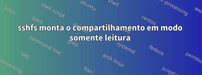 sshfs monta o compartilhamento em modo somente leitura