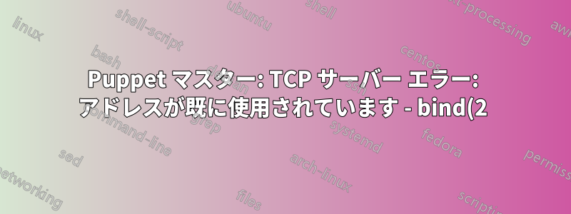Puppet マスター: TCP サーバー エラー: アドレスが既に使用されています - bind(2) - WEBrick 1.3.1
