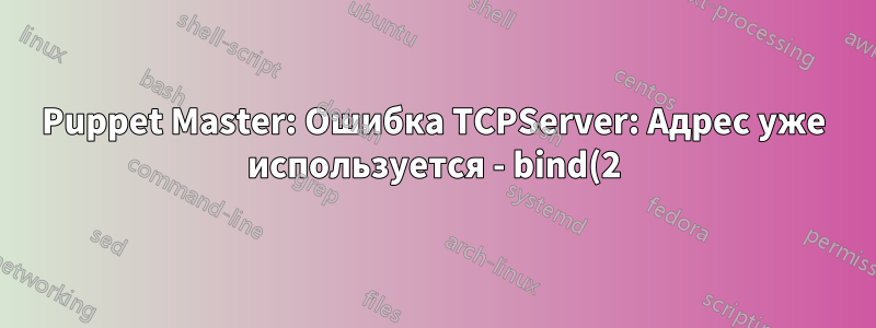 Puppet Master: Ошибка TCPServer: Адрес уже используется - bind(2) - WEBrick 1.3.1