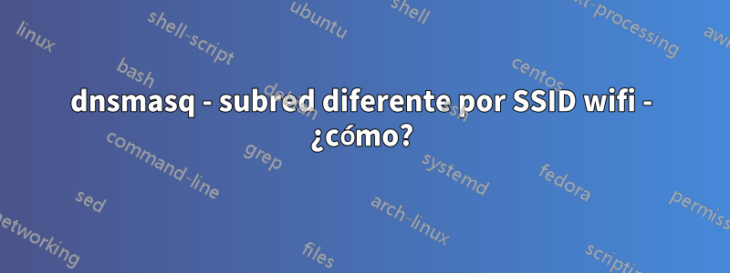 dnsmasq - subred diferente por SSID wifi - ¿cómo?