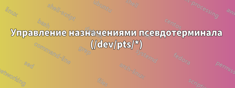 Управление назначениями псевдотерминала (/dev/pts/*)