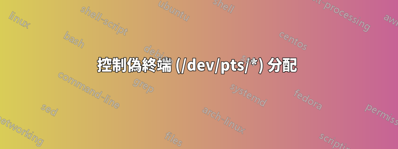 控制偽終端 (/dev/pts/*) 分配