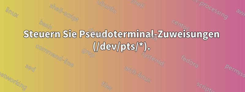 Steuern Sie Pseudoterminal-Zuweisungen (/dev/pts/*).